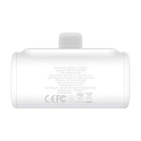 BASEUS POWERBANK OS-COMPACT IP 5000MAH 20W DO TELEFONÓW SZYBKIE ŁADOWANIE