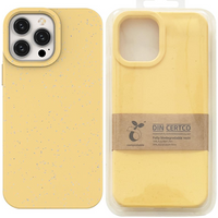 Eco Case etui iPhone 14 Plus silikonowy degradowalny pokrowiec żółte