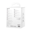Baseus Traction Series zwijany kabel 3 w 1 USB Typ C - micro USB / USB Typ C / Lightning Power Delivery 100W 1,7m zielony (CAQY000006)