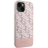 Etui Guess GUHMP14SHGCFSEP na iPhone 14 - różowe GCube Stripes MagSafe