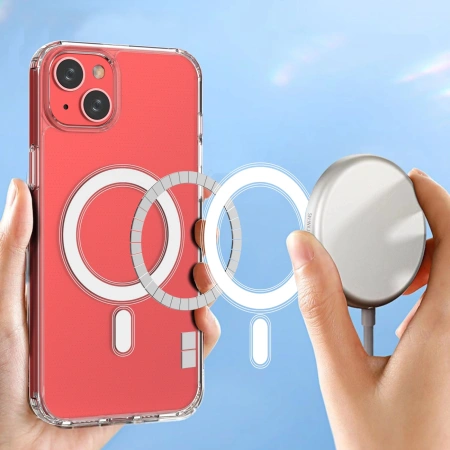 Etui magnetyczne Clear Magnetic Case z MagSafe do iPhone 15 Plus - przezroczyste