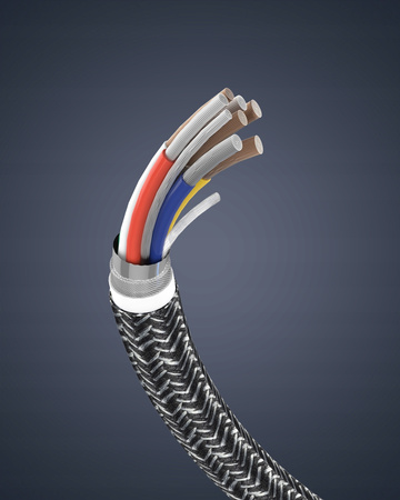 INNOSTYLE POWERFLEX KABEL USB LIGHTNING MFI SZYBKIEGO ŁADOWANIA DO IPHONE KEVLAR 2M CZARNY