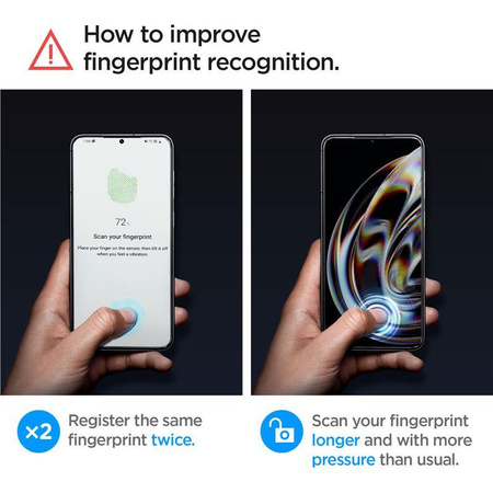 SZKŁO HARTOWANE SPIGEN GLAS.TR ”EZ FIT” 2-PACK GALAXY S23+ PLUS CLEAR
