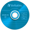 VERBATIM PŁYTA DVD-R 4.7GB 16X DO KOPIOWANIA DANYCH I MULTIMEDIÓW 5 SZTUK