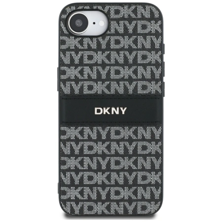 DKNY ETUI REPEAT TEXTURE PATTERN WITH TONAL STRIPE DO IPHONE 16E LUKSUSOWE