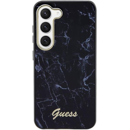 Etui Guess GUHCS23SPCUMAK S23 S911 - czarne Marble