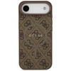 Etui Guess 4G Ring Classic Logo MagSafe do iPhone Air brązowy