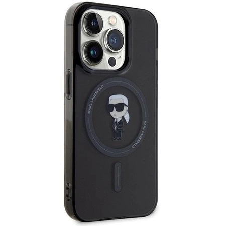 Etui Karl Lagerfeld IML Ikonik MagSafe na iPhone 14 Pro Max - czarne