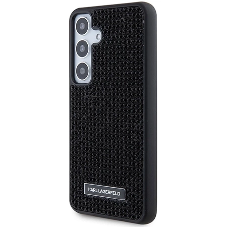 Etui Karl Lagerfeld Rhinestone Metal Logo na Samsung Galaxy S24+ - czarne