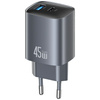 USAMS ŁADOWARKA SIECIOWA GA70 DO APPLE IPHONE 12 13 14 45W PD USB-A