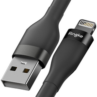 Ringke kabel USB-A - Lightning 480Mb/s 12W 1.2m czarny (CB09963RS)