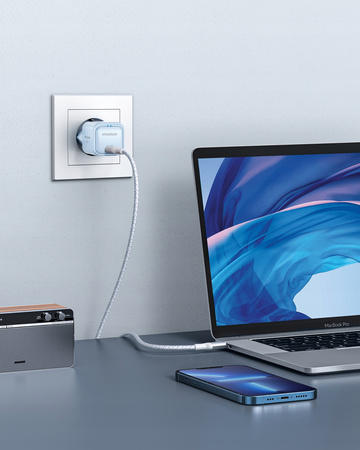 INNOSTYLE SZYBKA ŁADOWARKA KOSTKA USB-C 33W USB TYP C GAN II DO SAMSUNG LED