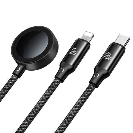 MCDODO ŁADOWARKA INDUKCYJNA DO APPLE WATCH 3W1 KABEL DO IPHONE MACBOOK 100W