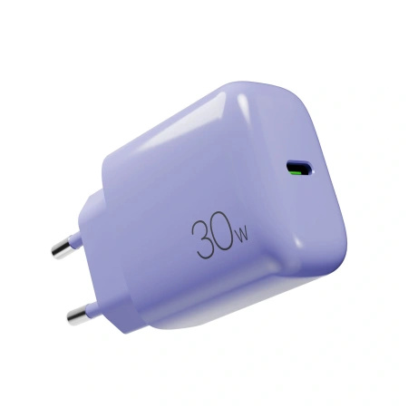 Ładowarka sieciowa Puro Pro Lite 30W USB-C  - fioletowa