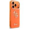 Etui Guess IML 4G Script Metal do iPhone 17 Pro pomarańczowy