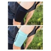 Elastyczny materiałowy armband opaska na ramię do biegania fitness L różowa