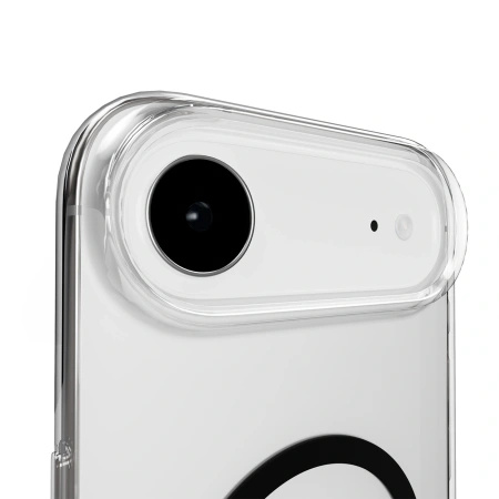Etui Puro Lite Mag TPU+PC kompatybilne z MagSafe na iPhone 17 Air - przezroczyste z czarnym pierścieniem
