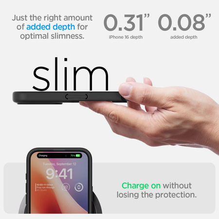 SPIGEN ULTRA HYBRID DO IPHONE 16 PLUS CASE OCHRONNE Z PRZEZROCZYSTYM TYŁEM