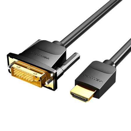 VENTION HDMI DVI KABEL PRZEWÓD DO KOMPUTERA MONITORA LAPTOPA 3M 4K 60HZ UHD