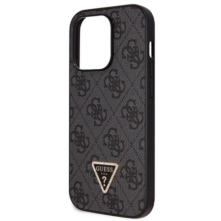 Etui Guess GUHCP14LP4TDSCPK na iPhone 14 Pro - czarne Crossbody 4G Metal Logo
