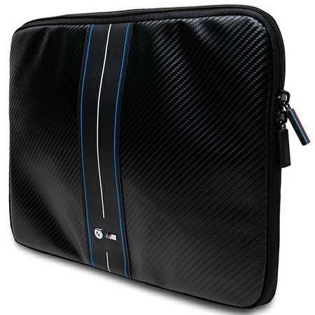 BMW Sleeve BMCS14COMSCAKL 14czarny/black Carbon Blue Stripes