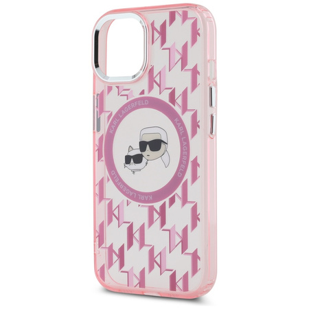 KARL LAGERFELD ETUI DO MAGSAFE DO IPHONE 15 PLUS 6.7 MONOGRAM CHOUPETTE