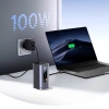 Stacja dokująca Baseus Spacemate RD1 hub 11w1 USB-C - 2xHDMI 4K@60Hz 2xDP 4K@60Hz 2xUSB-A 10Gb/s USB-C 10Gb/s RJ45 USB-A 480Mb/s USB-C PD mini jack 3.5mm ładowarka EU - szara
