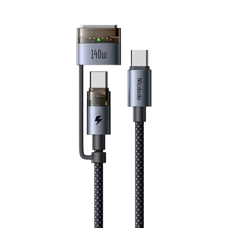 MCDODO KABEL USB-C 240W MAGSAFE 3 140W 2W1 SZYBKIE ŁADOWANIE DO MACBOOK 2M