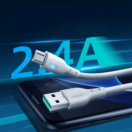JOYROOM KABEL PRZEJŚCIÓWKA MICRO USB USB-A 2.4A 2M DO TELEFONÓW PREMIUM