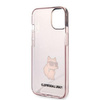 Karl Lagerfeld KLHCP14MHNCHTCP iPhone 14 Plus 6,7" różowy/pink hardcase Ikonik Choupette