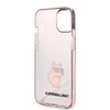Karl Lagerfeld KLHCP14SHNCHTCP iPhone 14 6,1" różowy/pink hardcase Ikonik Choupette