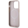 Etui Guess 4G Printed Stripes MagSafe na iPhone 15 Pro - różowe