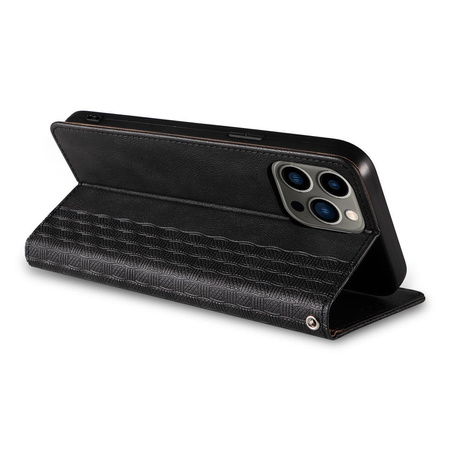Magnet Strap Case etui iPhone 14 Plus pokrowiec z klapką portfel mini smycz podstawka czarne