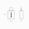 Baseus Ingenuity Series przejściówka adapter z USB Typ C do USB-A 3.2 gen 1 niebieski (ZJJQ000003)