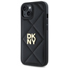 DKNY ETUI POKROWIEC CASE DO APPLE IPHONE 14 QUILTED STACK LOGO CZARNY