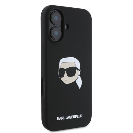 KARL LAGERFELD ETUI DO IPHONE 16 6.1 DO MAGSAFE SILIKONOWE KARL HEAD PRINT
