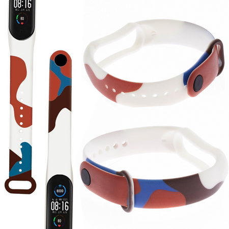 Strap Moro opaska do Xiaomi Mi Band 4 / Mi Band 3 silikonowy pasek bransoletka do zegarka wzór 8