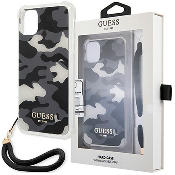 Guess GUHCP12LKSARBK iPhone 12 Pro Max 6,7" czarny/black hardcase Camo Collection