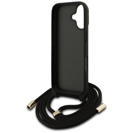 Etui Guess 4G Big Logo Cord Stap         Crossbody do iPhone 17 brązowy