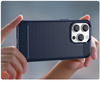 Carbon Case etui iPhone 14 Pro Max elastyczny żelowy pokrowiec na tył plecki niebieski