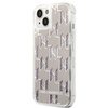 Karl Lagerfeld KLHCP14MLMNMS iPhone 14 Plus 6,7" hardcase srebrny/silver Liquid Glitter Monogram