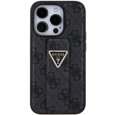 GUESS POKROWIEC DO IPHONE 15 PRO 6.1 HARDCASE GRIP STAND Z DODATKIEM STRASS