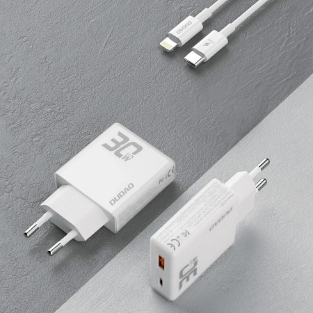 DUDAO ŁADOWARKA GAN A30EUL 30W DO TELEFONÓW IPHONE Z KABLEM USB-C