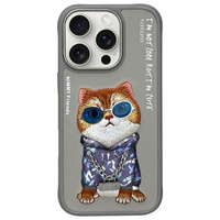 NIMMY ETUI CASE DO IPHONE 16 PRO MAX 6.9 GLASSES COOL CAT STYLOWA OCHRONA