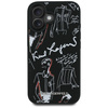 Etui Karl Lagerfeld Grained Pattern &    Logo MagSafe do iPhone 16 czarny