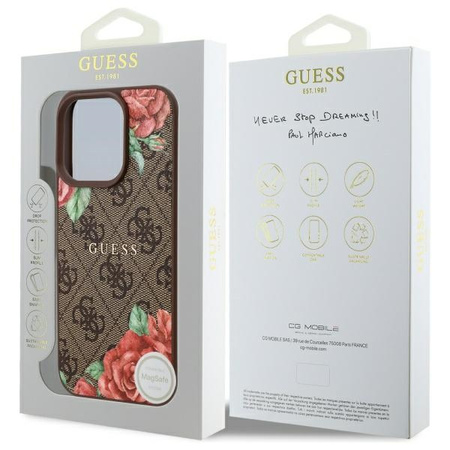 GUESS POKROWIEC DO IPHONE 16 PRO MAX 6.9 HARDCASE DO MAGSAFE KWITNĄCE WZORY
