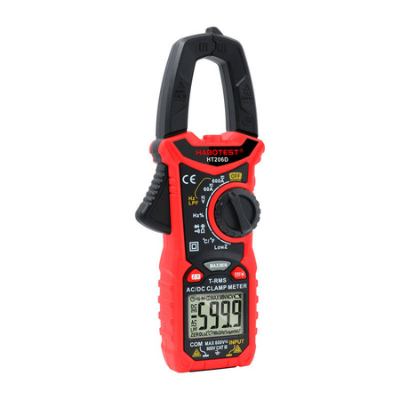 HABOTEST MIERNIK CĘGOWY CYFROWY HT206D DO POMIARÓW ELEKTRYCZNYCH TRUE RMS