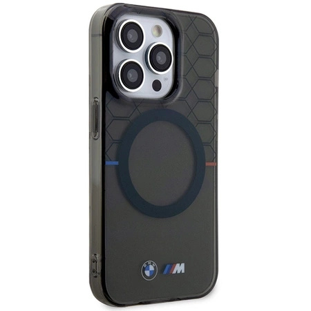 Etui BMW Pattern MagSafe na iPhone 15 Pro Max - szare