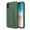 Wozinsky Kickstand Case silikonowe etui z podstawką iPhone 11 Pro ciemnozielone