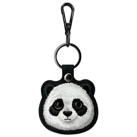 Nimmy Zestaw 3w1 torebka na telefon +    portfel + etui na lokalizator czarny/black Big Eyed Pet 2.0 Panda